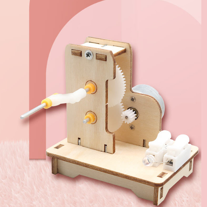 Science Project Kit - Generator tangan Mini DIY, Kit percobaan