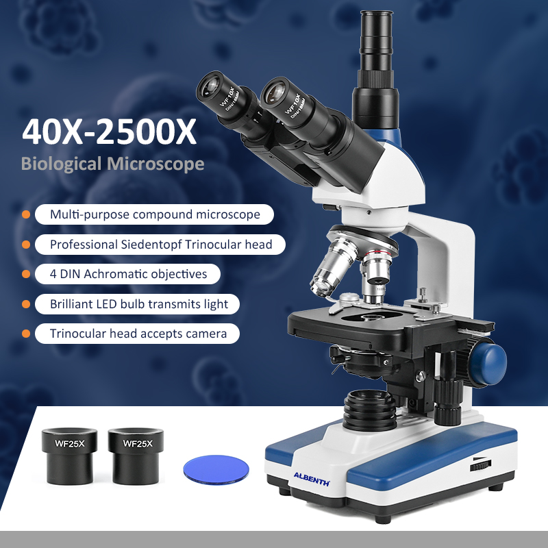 Mikroskop Biologi Profesional  - Microscope Compound 40X ulasan dan harga