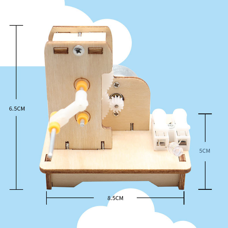 Generator tangan Mini DIY, Kit - Science Project Kit ulasan dan harga