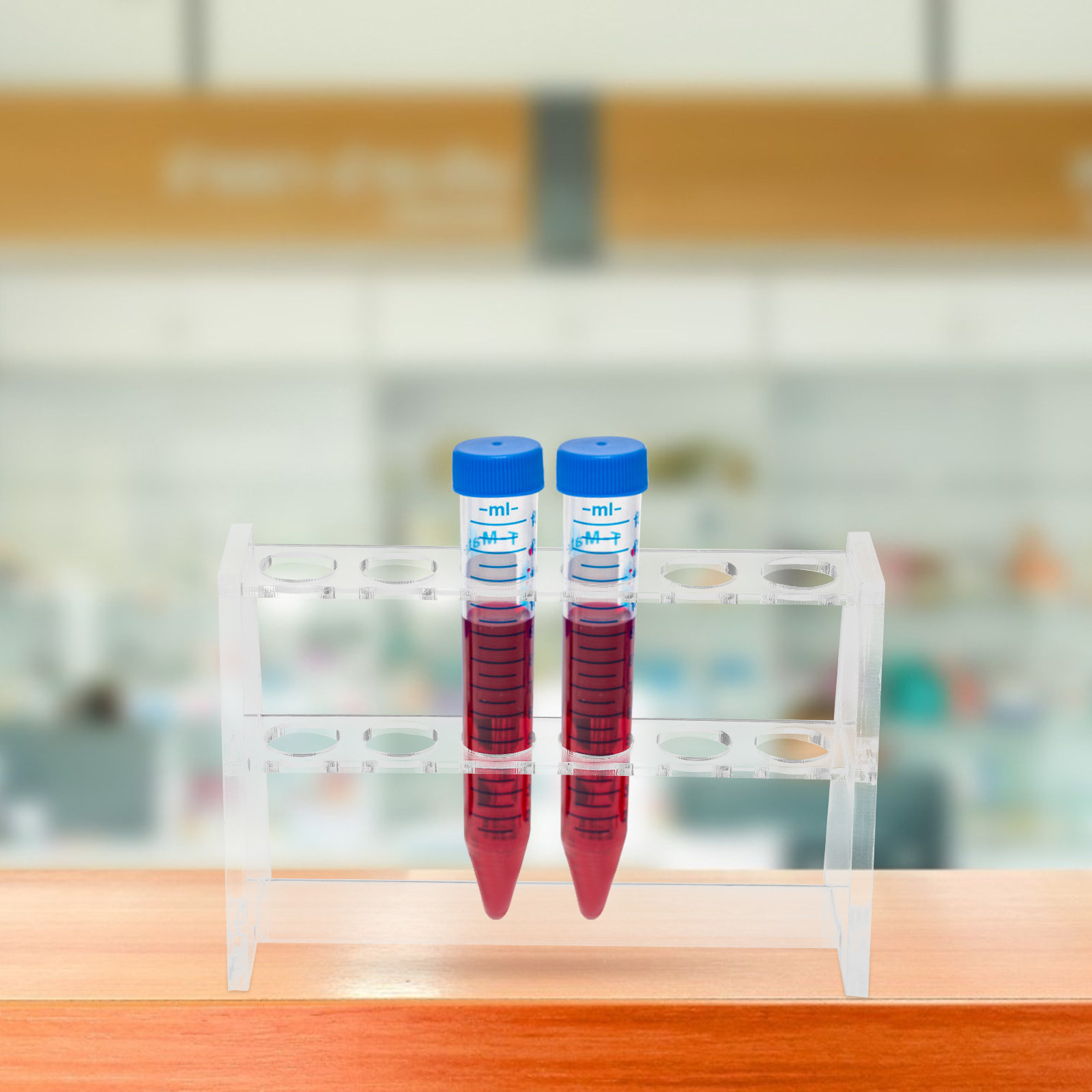2 Buah Rak Tabung Uji Akrilik  - Science Experiment ulasan dan harga