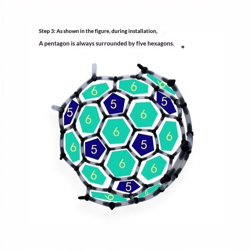 STEM DIY Tensegrity C60 Fuller - Science Toys Diy ulasan dan harga
