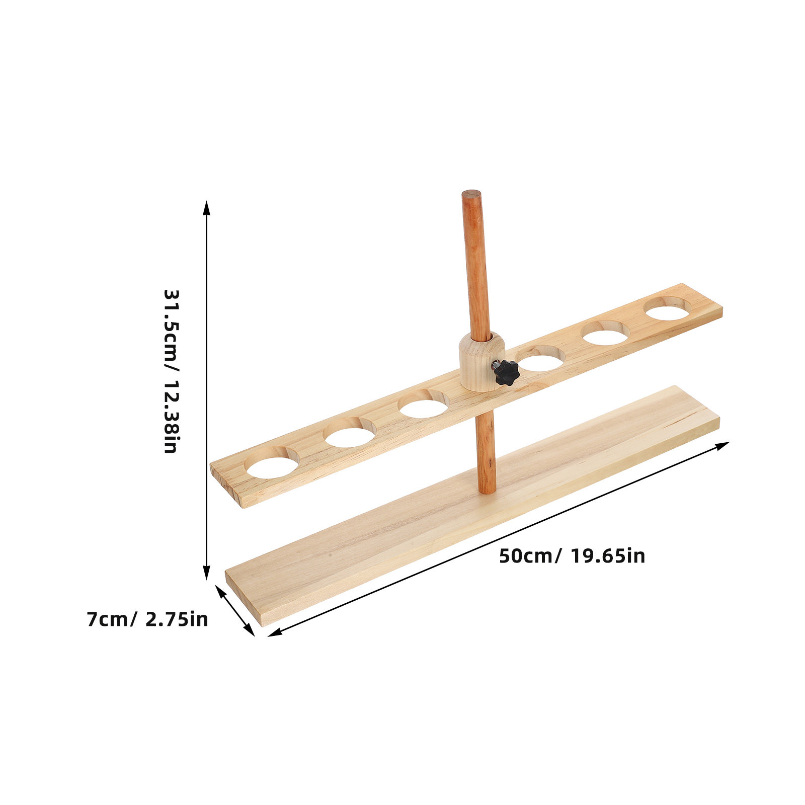 Penyangga Corong Kayu 6 Lubang - Science Experiment ulasan dan harga
